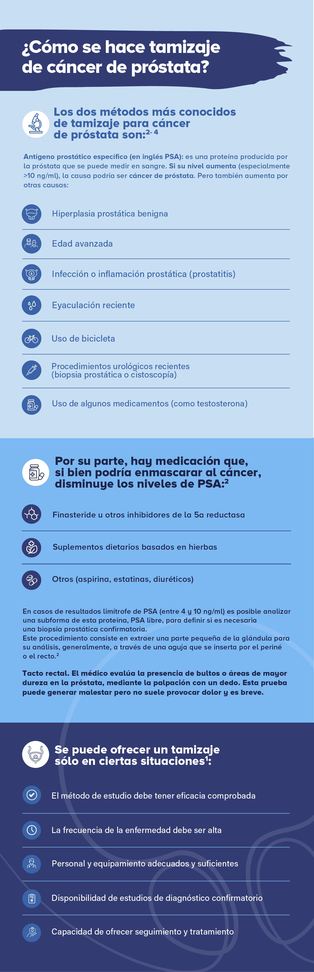 El tamizaje en el cáncer de próstata